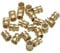 sourcing map M8 Threaded Inserts, 20 Pcs Metric Knurled Nuts Brass Heat-Set Inserts for Plastic, 3D Printing Components