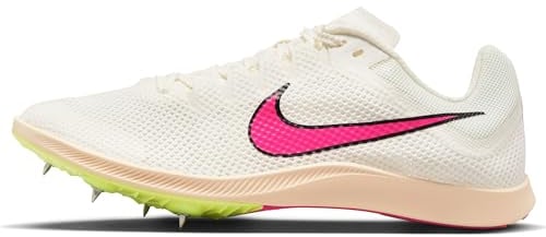 Nike Unisex Zoom Rival Distance Laufschuh, Sail/Fierce Pink-Lt Lemon Twist, 45.5 EU