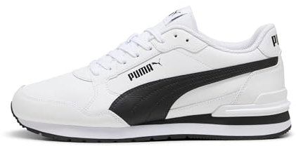 PUMA Unisex ST Runner v4 L Sneaker, White Black-Cast Iron, 41 EU