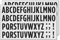 30 Sätze - 25mm Buchstaben Aufkleber Sticker, Alphabet Wetterfest zum Aufkleben - Schwarz