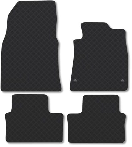 Renault Clio (2019+) 3mm Rubber Car Mats | Tailored Fit Durable Floor Mats Full Coverage Protection Waterproof Accessories Easy Clean Anti Slip Made in the UK