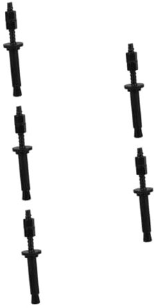 SOLUSTRE 5pcs Rhinestone Expansion Screw Drill Bits Anchor Bolts Expansion Bolt Screws Masonry Anchors Screw Expansion Reusable Screw Post Hole Auger Screw Hole Plugs Carbon Steel Black