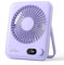 WHATOOK Mini Desk Fan USB: 2000mAh Rechargeable Ultra Quiet 1-100 Speeds Desktop Fans with LED Display, 3-10H Runtime, Child-Safe Grille Cooling Small Portable Table-Fan for Home, Office & Travel