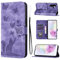 LSPCASA Coque pour Samsung Galaxy A36 5G(6,7 Pouces) Housse de Protection Premium Portefeuille Protection Emplacements de Cartes Fonction Support Bureau pour Galaxy A36 5G-Violet