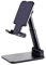 DiNino Foldable Adjustable Height Phone Stand Holder – Retractable, Portable, Universal Mobile Desk Stand for iPhone, Samsung, Google Pixel - Black