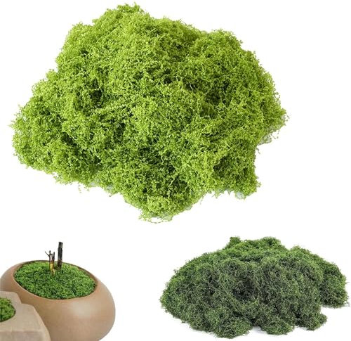 150g Fake Moss,Faux Plants For Indoors For Decorating, Artificial Moss For Indoor Plant Pots, Used For Decorating Rooms, Gardens, Arts And Crafts, Holiday Decorations, Landscape Beautification