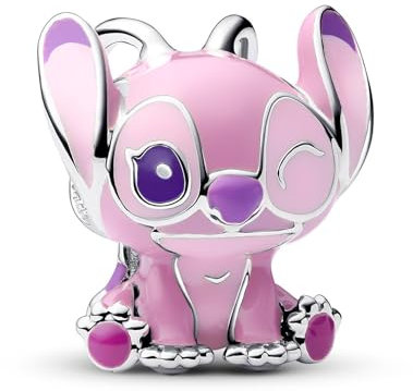 Pandora Moments Disney Lilo und Stitch Angel Charm aus Sterling Silber, Kompatibel Moments Anhänger, 793739C01