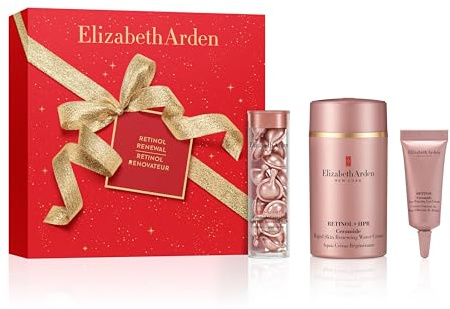 Elizabeth Arden – Retinol Renewal 3-teiliges Skincare-Set, Retinol HPR + Ceramide Anti-Aging-Serum-Kapseln, Water Cream Gesichtspflege, Augencreme, glättet Falten, strafft, für alle Hauttypen