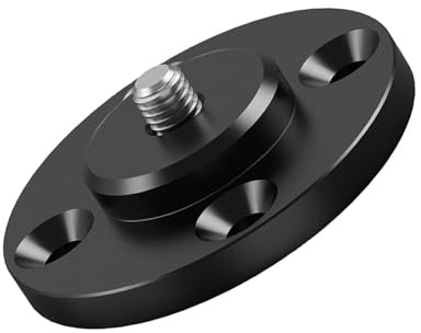 Wandhalterung aus Aluminiumlegierung mit 1/4 Zoll (1/4 Zoll) Standardgewinde mit DSLR-Licht, Halterung für Studioausrüstung, schwarz