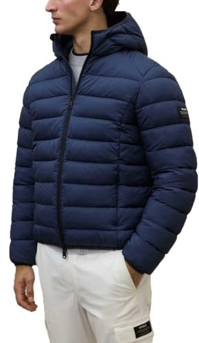 ECOALF Steppjacke mit Kapuze, Winter, recycelte Materialien, Dunkelgrau, dunkelgrau, Large
