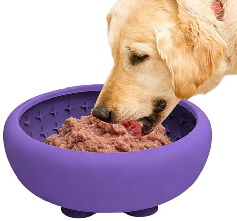 s Lentos para Perros Estación De Alimentación Para Mascotas De Silicona | Puzzle Para Perros Para Cachorros y Mascotas Medianas, Interior y