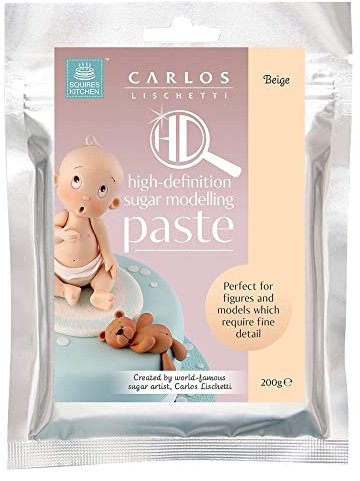 Squires Kitchen High Definition Sugar Modelling Paste - Beige 200 Gram