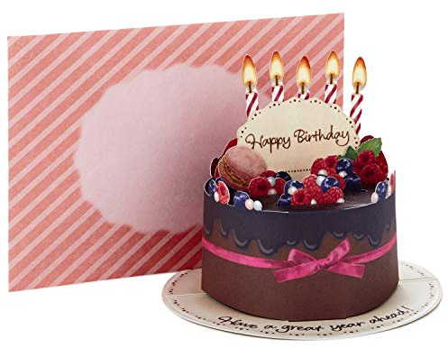 Hallmark Pop Up Birthday Card (Chocolate Cake)
