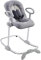 BÉABA, Up & Down III - Babywippe - Wippe für Babys und Kleinkinder - Höhenverstellbar - Schaukelfunktion und 4-fache Höhenverstellung - Ergonomisch und sicher - Grau
