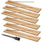 Porte Encens Baton, 6 Pièces Support Encens Baton Porte Encens Bois 23cm, avec Brosse de Nettoyage
