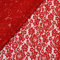 MAGAM-Stoffe Carmen Spitzenstoff Blumen-Spitze Bekleidung Deko Meterware 50cm (Rot)