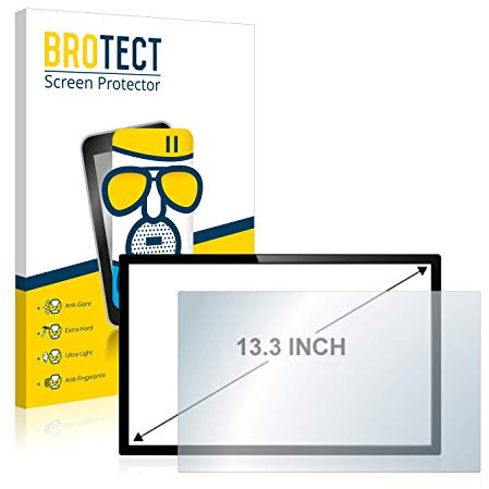 BROTECT 13.3 Entspiegelungs Schutzglas für Touch-Panel PCs mit 13,3 Zoll (285 x 180 mm, 16:10) Schutzfolie Panzer Folie Glas Matt