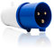 3Pin Blue Industrial Plug IP44 32A 240V Replacement Plugs for Camping Caravan Industrial