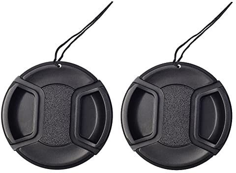 Copriobiettivo da 58 mm, compatibile con obiettivo Fujifilm XC 16-50 mm, per Nikon D7000 D750 kit AF-S FX NIKKOR 50 mm f/1.8G (confezione da 2)