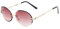 WQZYY&ASDCD Sonnenbrille Herren Damen Kleine Ovale Frauen Brillen Damen Gradient Ocean Color Weiblich Outdoor Street-Brown