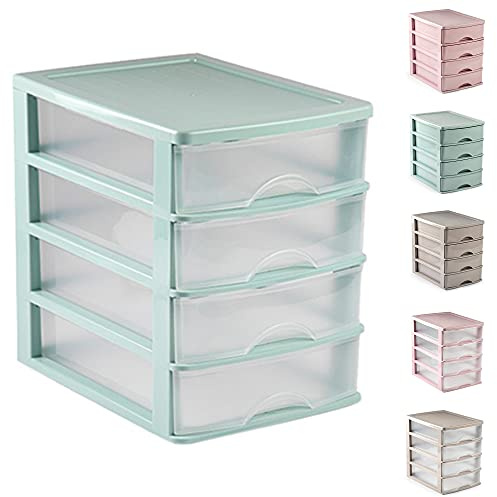 4 Drawer Desktop Storage Organizer for Office Desk & Home Office