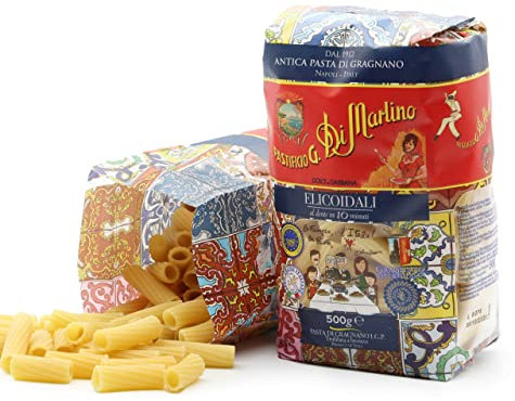 3 Confezioni di Elicoidali PASTIFICIO DI MARTINO Pasta di grano IGP