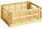 Hay Transportbox Colour Crate M aus recyceltem Polypropylen in der Farbe Golden yellow