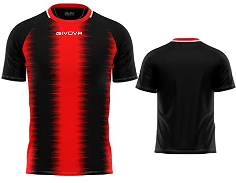 Givova Unisex Shirt Stripe Interlock M/C T-Shirt