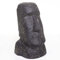 Moai Figur Stein-Guss Osterinsel Statue Schwarz Grau ca. 40 cm