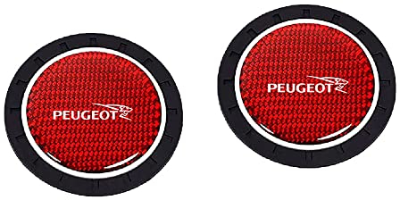 AAPAH 2 Support Gobelet Voiture Dessous Verre pour Peugeot GT GTI GTLINE 206 208 307 308,Anti dérapant Porte gobelet de Voiture Coaster Voiture Support Gobelet Accessoires,B