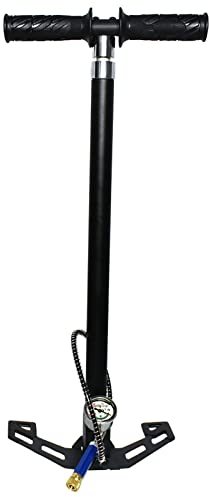 TUXING PCP Hand Pump 300Bar, Airgun Hand Pump,4500 PSI High Pressure Air Pump Stainless Steel Four Stage Pump for Air Rifles Air Pistol