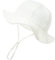 Nishine Chapeau de Soleil pour bébé Beacg Protection Solaire Chapeau de pêcheur Chapeau pour Enfant,Blanc