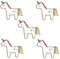 5er Set Einhorn Anstecker | Kindergeburstag | Einhorn Pins | Ansteck-Pin | Anstecknadel | Brosche | Button | Für Kinder & Mädchen | Mitgebsel | hochwertig & niedlich