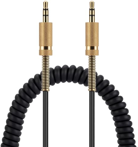 Marshall - Cable de audio de repuesto compatible con Woburn1/2, Major1/2/3, STOCKWELL1/2, Stanmore1/2, Kilburn1/2, Acton1/2, Tufton, Uxbridge, cable estéreo de 3,5 mm macho a macho