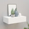 FENLAX Schubladenregal 40x23,5x10 cm MDF, Metall Weiß Wandschrank Wandboard Mit Schublade Schweberegal Mit Schublade Wandregal Mit Schubladen Hängeschublade Wohnwand Modern Hängeschrank