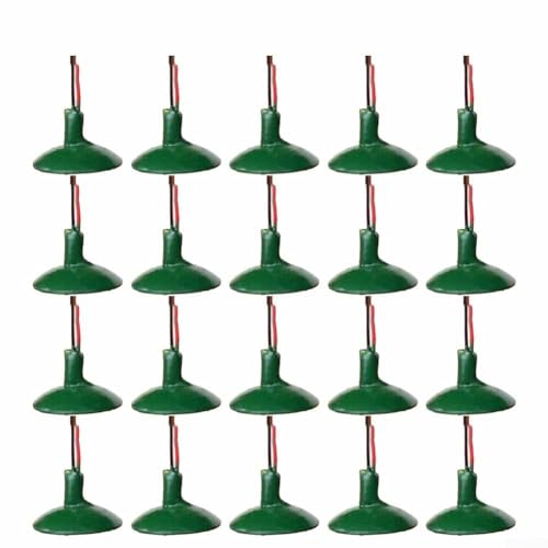 HEIBTENY 20 Stück Deckenleuchten Modelleisenbahn Lichter Lampen & Beleuchtung Für Modelleisenbahnen OO/HO Scale LED Wandleuchte Für Modellbahn Layout Miniaturszenen