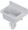 Évier de lavabo pour extérieur, jardin, garage, cave, atelier, blanc