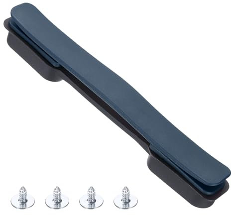 sourcing map Maniglia di ricambio per bagagli, 21,5 cm, maniglia per il trasporto, in plastica, impugnatura per bagagli, parti di ricambio con viti per valigie, bagagli, blu navy