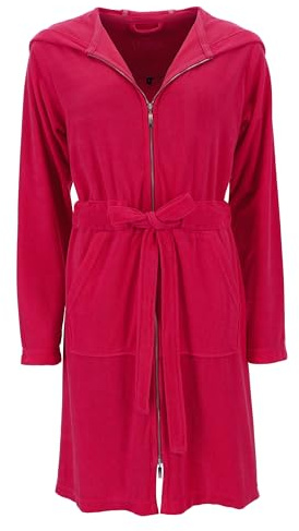 Vossen Damen Bademantel Tampa kirschrot S