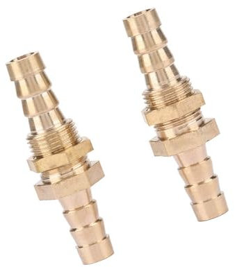 Tuyau 2 Pièces, Raccord de Tuyau de Cloison en Laiton barbelé, Bouchons de Coupleur Tor A 6mm pour Tion (6MM)