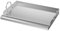 Folpus Plancha de acero inoxidable para cocinar, antiadherente, con ranura para grasa y placa plana de 58 x 40 cm para asar en la parte trasera de la