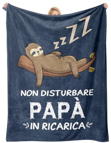 Regalo Papà, Regalo Compleanno Papà - Coperta Regali per Papa 50 * 60in | Idee Regali per La Festa Del Papa, Compleanno Coperta Papa