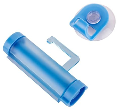 INOOMP Exprimidor De Pasta De Dientes Rodante Dispensador Pasta De Dientes con Colgador Ventosa Baño Ahorro De Espacio para Casa 1 Unidad Color Aleatorio