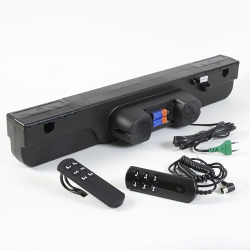 Kit de motorización 2 x 4500 N nuevo para cama eléctrica con mando a distancia RF – Doble motor – Distancia entre ejes 581 mm – Dimensiones 707 x 167 x 121 mm – Compatible con OKIN – Fabricación