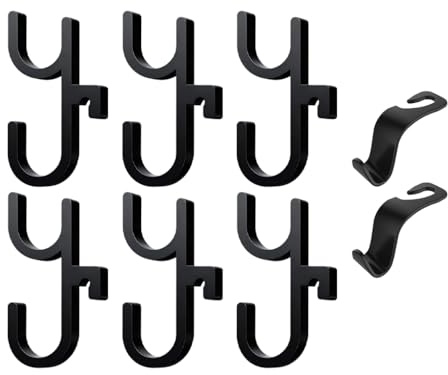 Abiyou 6 Pezzi Porta Ombrelli per Auto, Ganci Ombrello Baule Auto, Invia 2 Ganci Auto, Supporti per Ombrelli per Auto, Porta Ombrelli Auto Bagagliaio, Portaombrelli per Auto, Ombrelli, Cappotti, Borse
