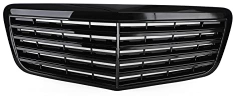 Nieren Kühlergrill AMG-Autozubehör Glänzend Schwarz Frontstoßstangen-Grill Für Benz W211 E350 500 2007-2009