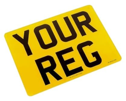 Motorcylce Number Plate - 9x7 | 7x5 | 9x3 | 8x6 | 6x4 | 2D & 3D Options | Many Borders | Same Day Dispatch | Premium UK Acrylic