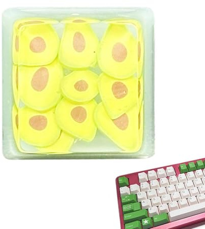 Générique Candy Fruit Keycap Set, DIY Decorative Mechanical Keyboard Caps | Use, Backlit Compatible Computer Keyboard Accessory Kit, Creative Replacement Keycaps for Office Custom Build