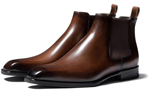 LMUIPMAA Hombre Botas Chelsea Botas De Tobillo De Negocios De Alto Casual