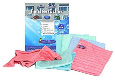 AQUA CLEAN Kristall Karat Fenstertücher Systemreinigung 7tlg.